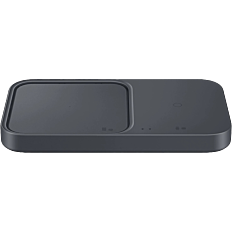 15W Wireless Charger Duo with Travel Adapter, Dark Gray